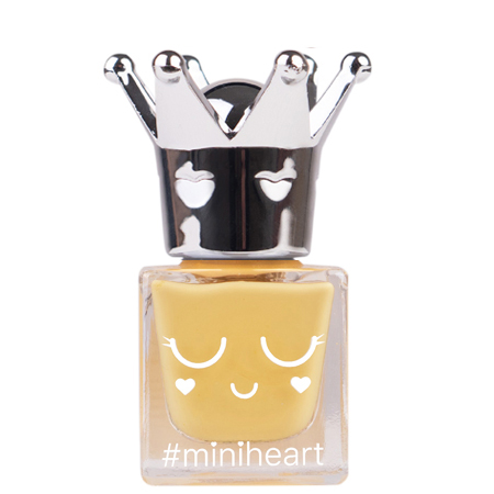 Miniheart Premium Nail Colour #PR01-Pastel Yellow 11 ml สีทาเล็บ “สวย แน่น ชัด” ตั้งแต่ปาดแรก แพ็คเก็จขวดแก้วสุดน่ารัก